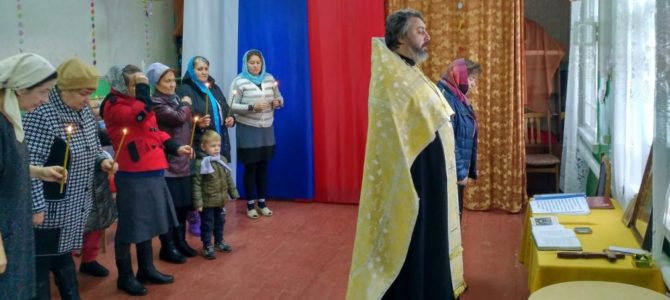 Общая молитва в селе Акулиновка